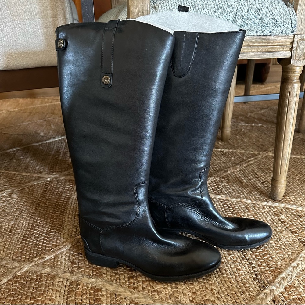Sam Edelman Black Penny 2 Boot Athletic Wide Calf Size 9